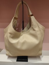 Borsa COCCINELLE in pelle martellata burro 