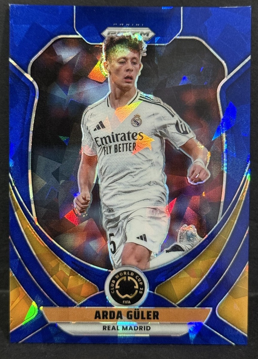 2025 Panini Prizm FIFA Club World Cup Real Madrid Arda Guler Blue
