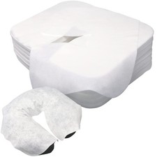 300 count Disposable Face Cradle Covers Medical-Grade, SPA Face Rest Covers H...