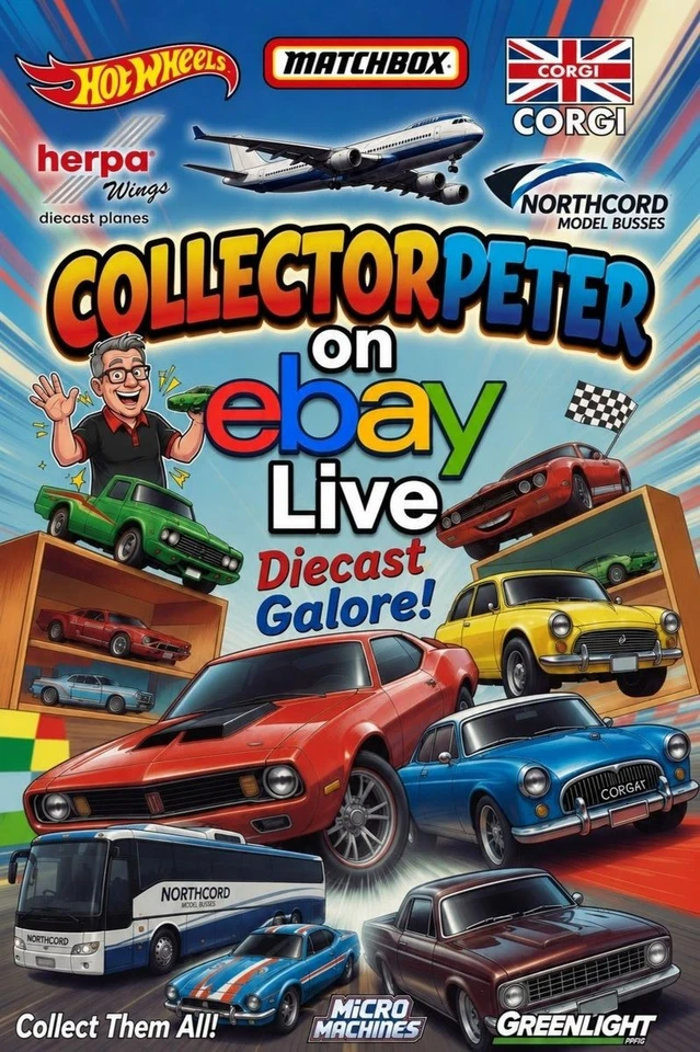 Our first ever stream, vintage die cast models some with £1 starts.