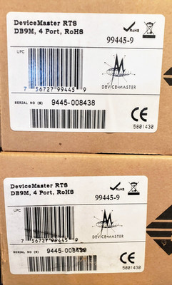 DeviceMaster RTS DB9M 4 Port RoHS Serial Device Server 99445-9
