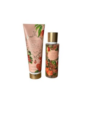 Victoria's Secret Sunlit Nectar (Peach) Fragrance Mist & Body Lotion Set