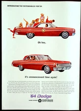 Dodge Polara Original 1964 Vintage Print AD