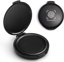 Fingerprint Ink Pad for Notary, ID Cards Security Black Stamp Pad 1 Pc