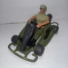 GI Joe USMC Go Kart Vehicle With Driver Figure Hasbro 2000 Military Toy