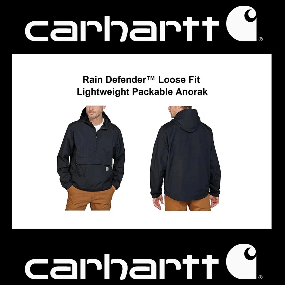 CARHARTT Workwear Windbreaker Überzieh Jacke 105749 schwarz ULTRAS Loose Fit - Bild 1 von 3