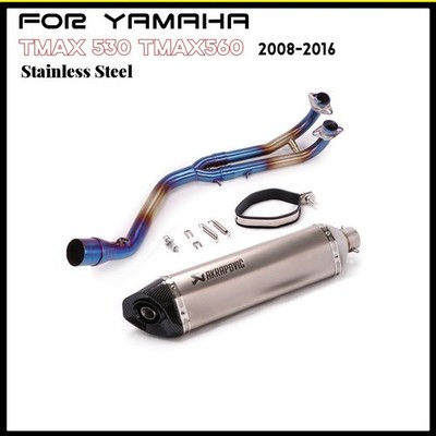 For Yamaha TMAX 530 TMAX560 2008-2016 Exhaust System 51mm Muffler Silencers Pipe