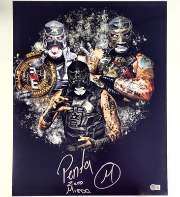 Pentagon サイン入りCD Pentagon Jr. Penta Zero Miedo signed 16x20 photo AEW autograph