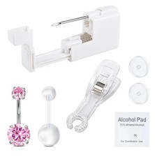 QWALIT Belly Button Piercing Kit Gun Belly Piercing Kit Belly Button Piercing Gu