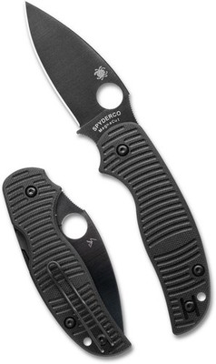 SPYDERCO Sage 5, Compression Lock, Black G-10, TiCN CPM Magnacut, C123GPBKMCBK
