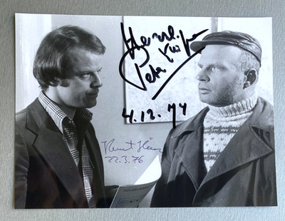 KNUT HINZ & PETER KUIPER ( ) ''Tatort'' signed Presse-Foto 16x20 Autogramm