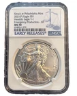 2021 P Silver Eagle MS70 Emergency Production ER Heraldic Eagle T-1 (NGC)