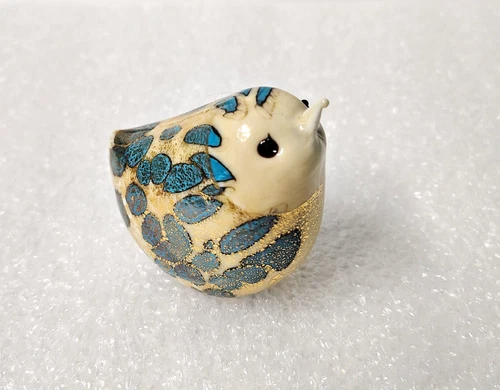 Glass Of Venice Vetro Artistico Murano Glass Baby Chick - Ivory Bird