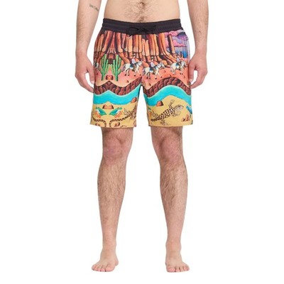 VOLCOM FA MICKEY MASON TRUNK BOARDSHORTS 17 MULTI