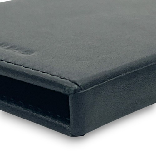 Coach Structured Business Card Holder 4568 Black Leather w/ Box - Picture 12 of 23