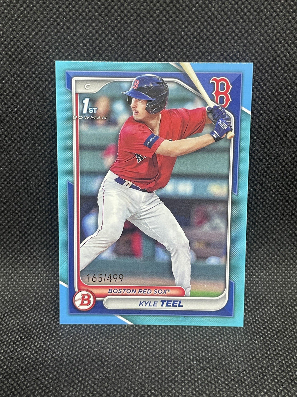 Kyle Teel 2024 Bowman #BP-48 Sky Blue Border 1st Paper /499 Red Sox White Sox