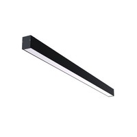 Led Deckenlampe Aluminium Schwarz Wohnzimmer 3000 K L:121 Cm Deckenleuchte BüRo