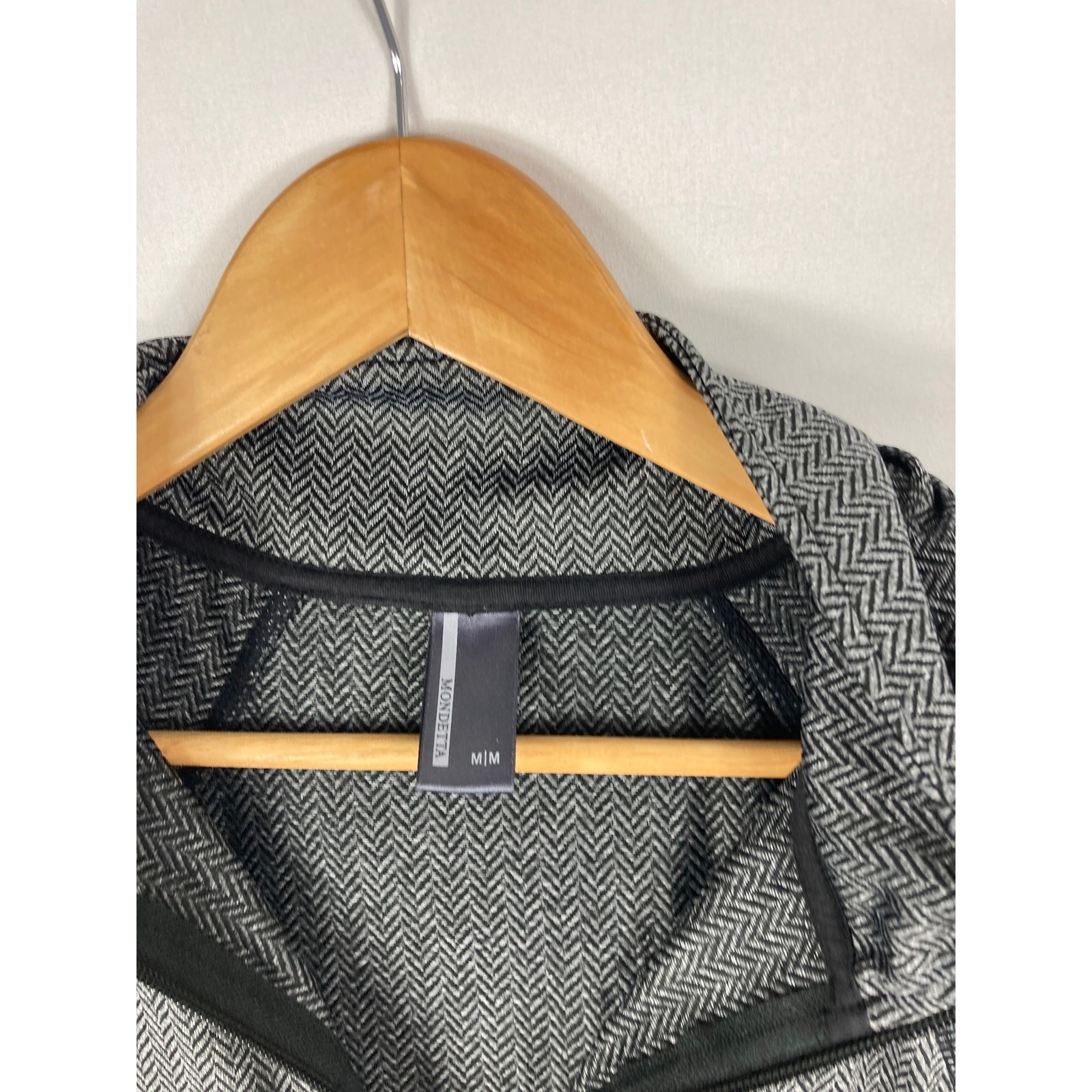 Mondetta Full Zip Chevron Pattern Sweatshirt Size… - image 3