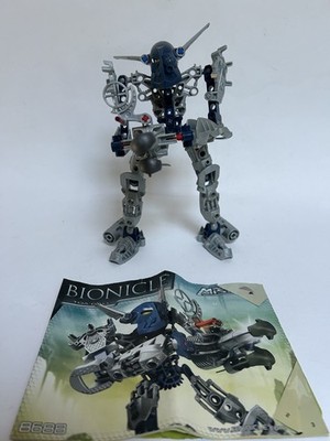 LEGO Bionicle 8688 Toa Gali figure with instructions