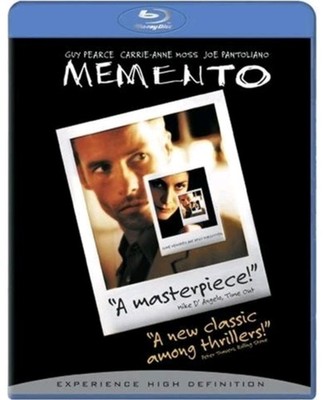 Memento Blu-ray Guy Pearce Carrie-Anne Moss Joe Pantoliano Alliance 2000