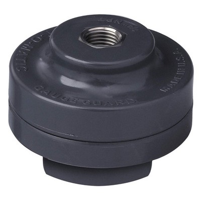 PLAST-O-MATIC GGTS1-PV Gauge Guard,For 1/2 in FNPT, PTFE Dia 39E373