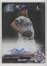 2017 Bowman Chrome Prospect Auto Angel Perdomo #CPA-AP Auto 11b4