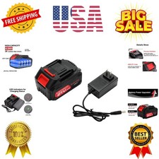 21v Lithium Battery - 4.0 Ah Battery with Charger Adapter Led Indicator Compa...