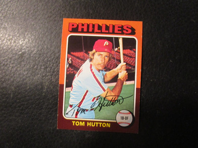 1975  TOPPS#477   TOM HUTTON PHILLIES     NM/MT