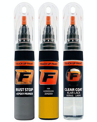 für LAMBORGHINI 231.233 GIALLO EVROS/SUPER FLY YELLOW LACKSTIFT Reparatur Set