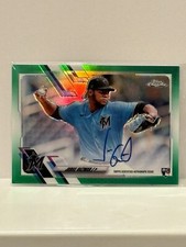 2021 Topps Chrome Rookie Autographs Green Refractor Jorge Guzman #/99