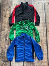 NIKE UNDER ARMOUR 3 PIECE JACKET LOT BLACK BLUE GREEN BOYS 4T 4 EXCELLENT