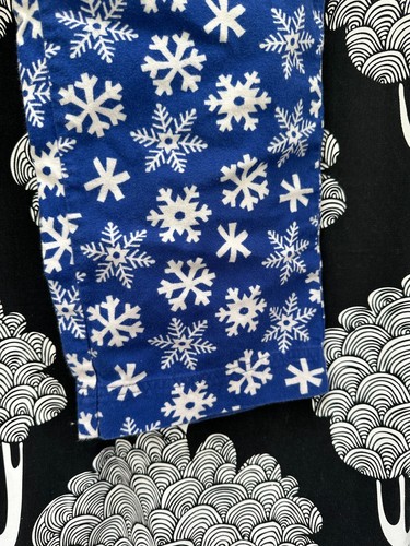 Pantalones de pijama de franela HANNA DIFFERENTSON copo de nieve acogedores cómodos talla pequeña pantalones de pijama - Imagen 7 de 9