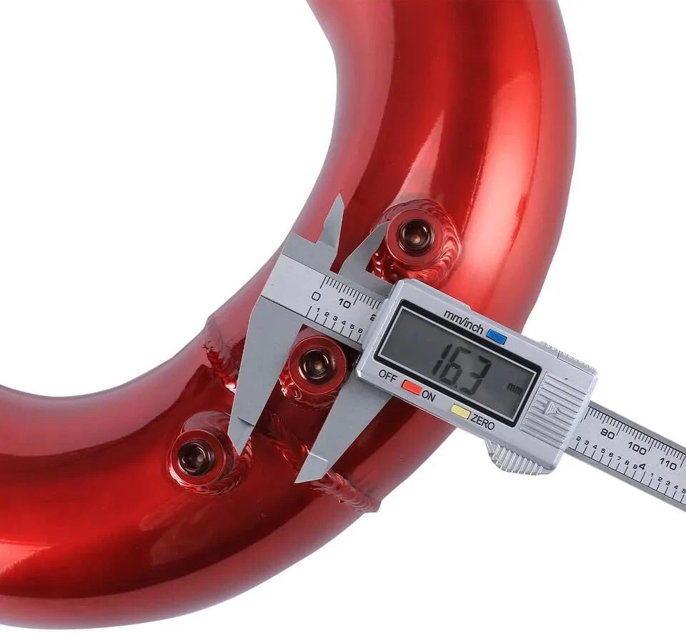 High Flow Intake Elbow Tube Pipe For 2003-2007 Dodge Ram 5.9L Cummins Diesel Red - Image 4 of 4