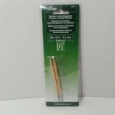 Clover Takumi Bamboo Interchangeable Circular Knitting Needles US 10 1/2 (6.5mm)
