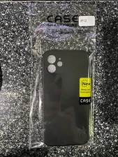 For iPhone 12 Pro Max Silicone Black Case Camera Lens Cover