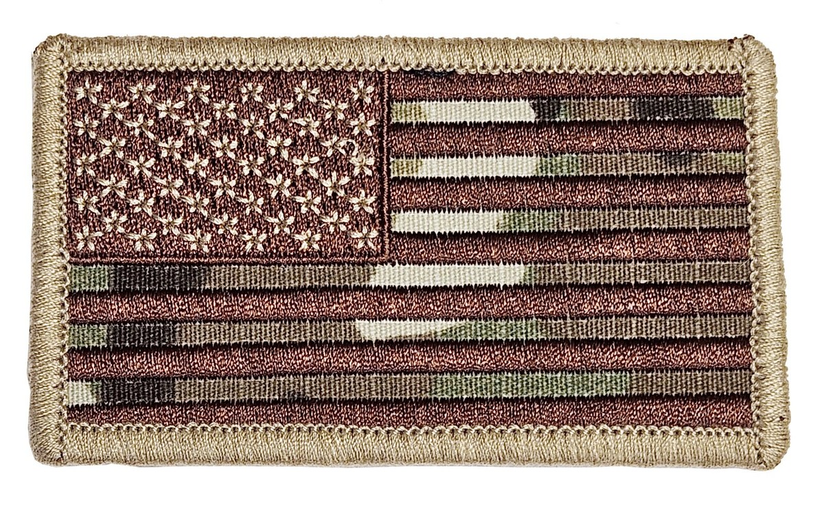 バックショット　パッチ Tan Cheek Rest Stock Riser + Multicam USA FLAG Patch for Ruger 10