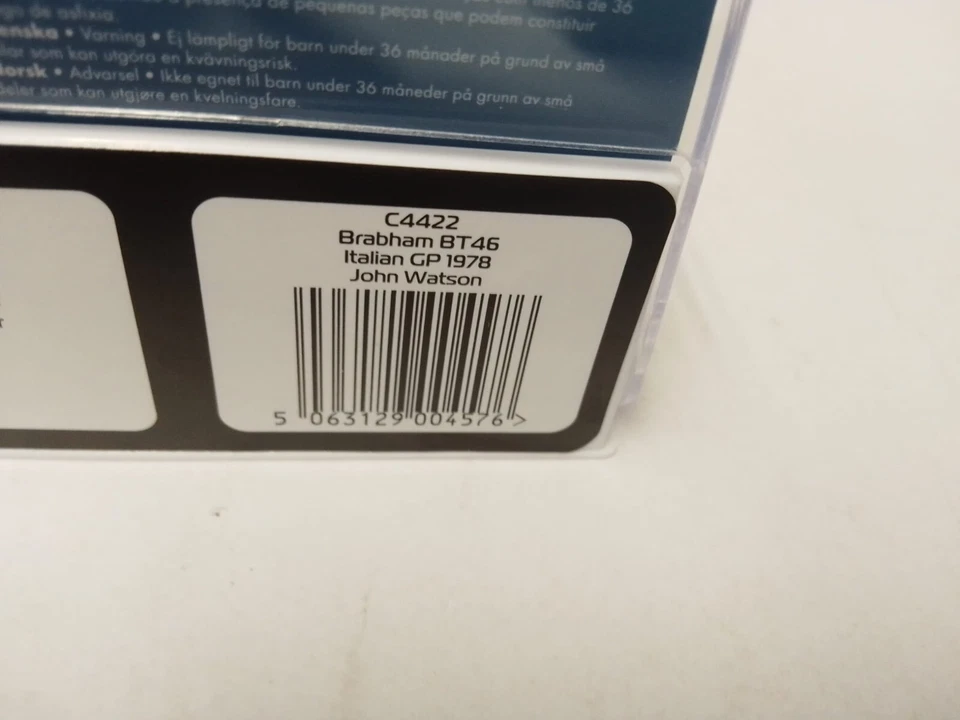 Scalextric Brabham Alfa BT46 #2 John Watson Italian Gp 1978 Slot 1/32 C4422 - Bild 3 von 3