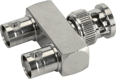 3-Pack - BNC Male to Double BNC Female - T-Adapter Connector