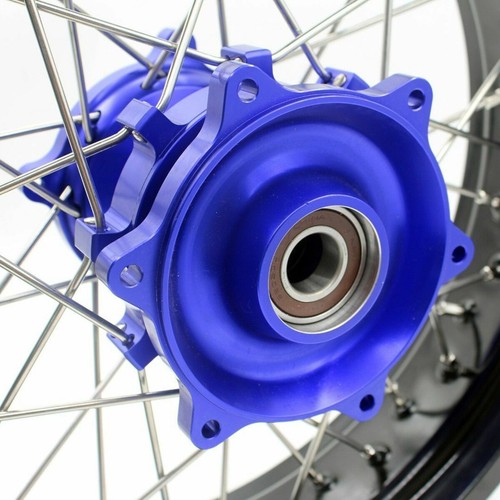 KKE 17" Wheels Tires Set For Suzuki DR650SE 1996-2024 Supermoto Motard Rims Blue - Picture 12 of 15