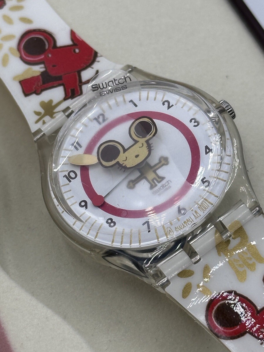 Swatch Year Of The Mouse Watch Clutch Set - New - 2008 Chinese New