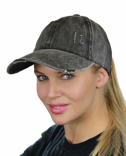 Gorra de béisbol C.C. Escalera ajustable cola de caballo en dificultades lavada cola de caballo - Imagen 12 de 54