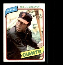 1980 Baseball Topps Willie McCovey San Francisco Giants #335 5