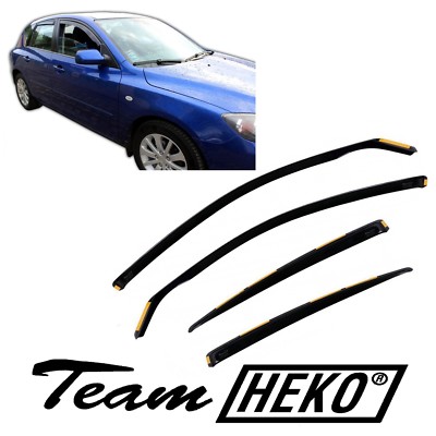 Windabweiser HEKO Passend Für Mazda 3 2003-2008 5-Türer Fließheck 4-Tlg