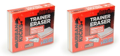6x Urban Kicks Trainer Reiniger Flecken Kratzer Radierer Entferner Schuhpflege Wasser