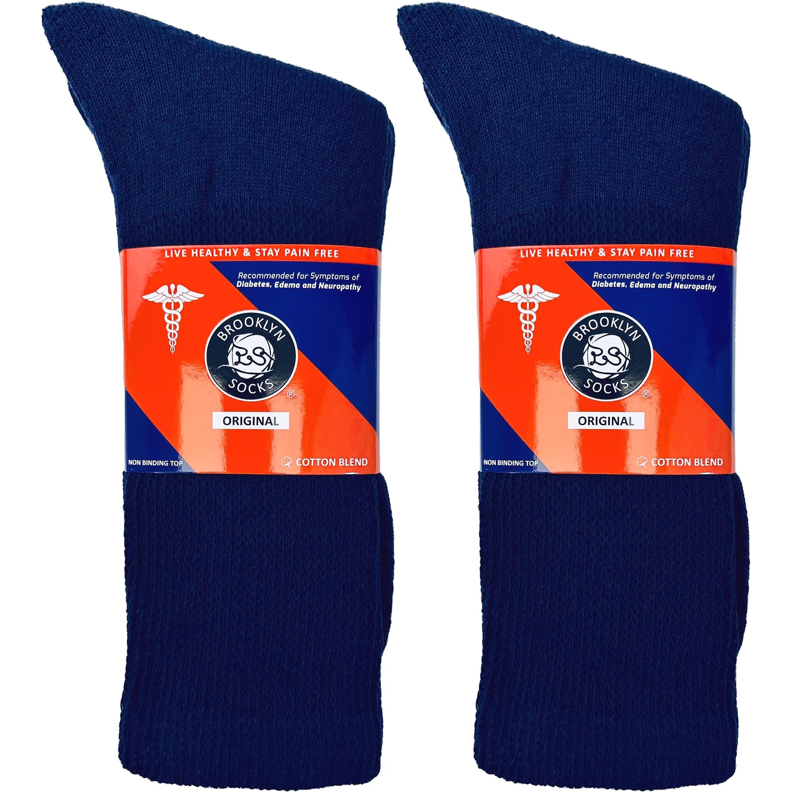 6 Pairs Of Cotton Diabetic Neuropathy Crew Socks 10 13 Fits Mens Shoe 6-pairs-of-cotton-diabetic-neuropathy-crew-socks-10-13-fits-mens-shoe