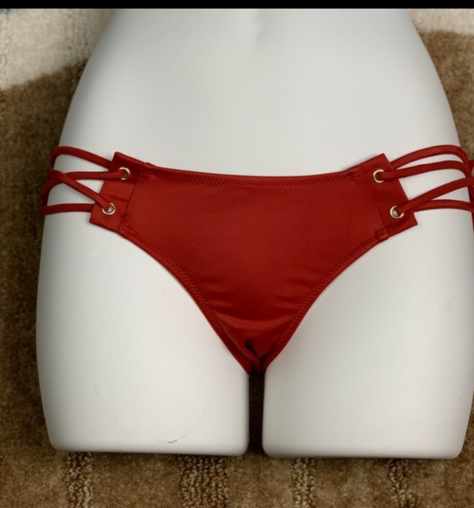 SHADE SHORE Checky BIKINI BOTTOMS Size XSmall