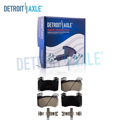 Pair Front Ceramic Brake Pads w/ Hardware for 2018-2021 Genesis G70 Kia Stinger