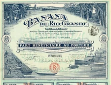 NICARAGUA BANANA PLANTATIONS stock certificate/bond