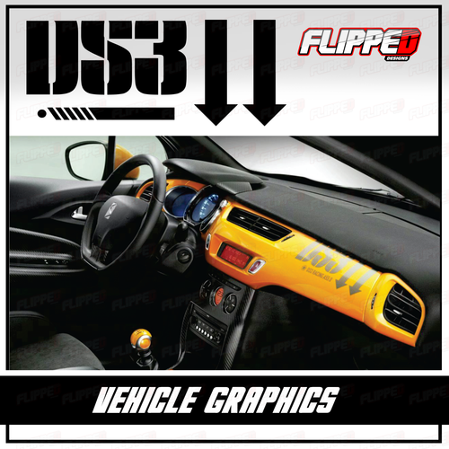 CITROEN DS3 GRAPHICS Dashboard CAR VINYL DECALS STICKERS STRIPES 1.4 1.