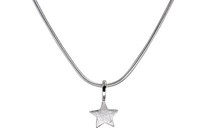 Silbermoos Damen AnhäNger Halskette Schmuck Stern Sternchen 925 Sterling Silber